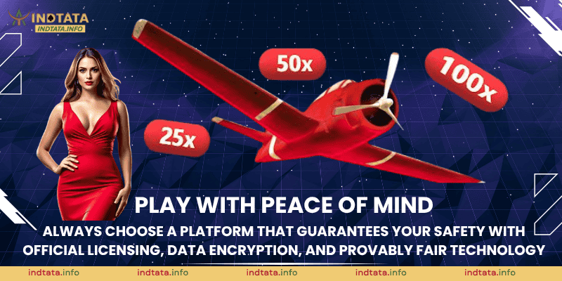 Play with peace of mind. Always choose a platform that guarantees your safety with official licensing, data encryption, and Provably Fair technology